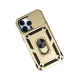 Apple iPhone 14 Pro Max Kılıf Pars Lens Yüzüklü Silikon - Gold