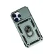 Apple iPhone 14 Pro Max Kılıf Pars Lens Yüzüklü Silikon - Yeşil