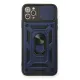 Apple iPhone 11 Pro Max Kılıf Pars Lens Yüzüklü Silikon - Lacivert