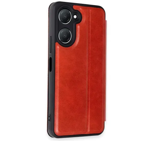 Vivo Y18 Kılıf Flip Cover - Kırmızı