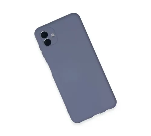 Samsung Galaxy A04E Kılıf Nano içi Kadife Silikon - Gri