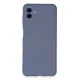 Samsung Galaxy A04E Kılıf Nano içi Kadife Silikon - Gri