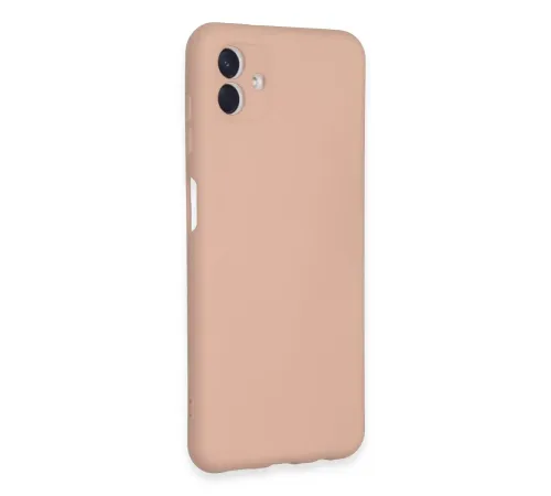 Samsung Galaxy A04E Kılıf Nano içi Kadife Silikon - Pudra