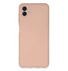 Samsung Galaxy A04E Kılıf Nano içi Kadife Silikon - Pudra