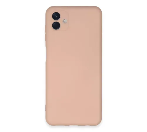 Samsung Galaxy A04E Kılıf Nano içi Kadife Silikon - Pudra