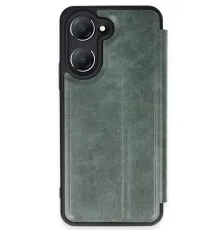Vivo Y18 Kılıf Flip Cover - Koyu Yeşil