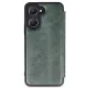 Vivo Y18 Kılıf Flip Cover - Koyu Yeşil