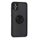 Samsung Galaxy A05 Kılıf Montreal Yüzüklü Silikon Kapak - Siyah