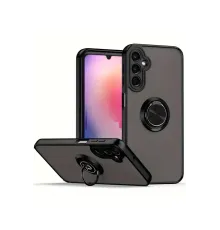 Samsung Galaxy A05S Kılıf Montreal Yüzüklü Silikon Kapak - Siyah