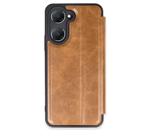 Vivo Y18 Kılıf Flip Cover - Taba