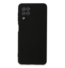 Samsung Galaxy A22 Kılıf Nano içi Kadife Silikon - Siyah