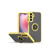 Samsung Galaxy A05S Kılıf Montreal Yüzüklü Silikon Kapak - Sarı