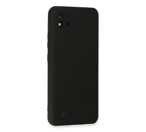 Realme C11 2021 Kılıf Nano içi Kadife Silikon - Siyah