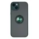 Apple iPhone 14 Kılıf Montreal Yüzüklü Silikon Kapak - Yeşil