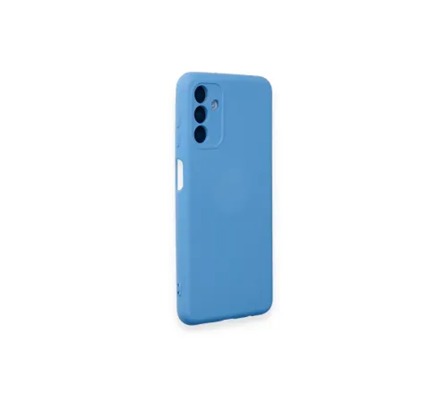 Samsung Galaxy A14 4G Kılıf Nano içi Kadife Silikon - Mavi