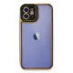 Apple iPhone 12 Kılıf Liva Lens Silikon - Siyah