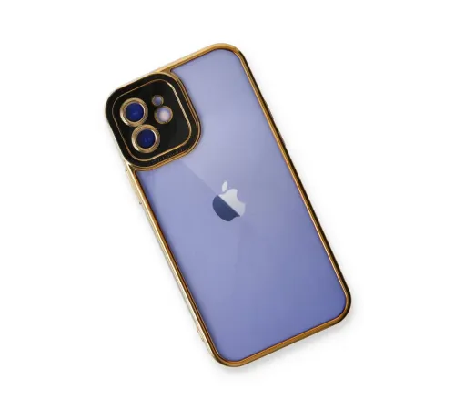 Apple iPhone 12 Kılıf Liva Lens Silikon - Siyah