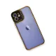 Apple iPhone 12 Kılıf Liva Lens Silikon - Siyah