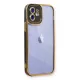 Apple iPhone 12 Kılıf Liva Lens Silikon - Siyah