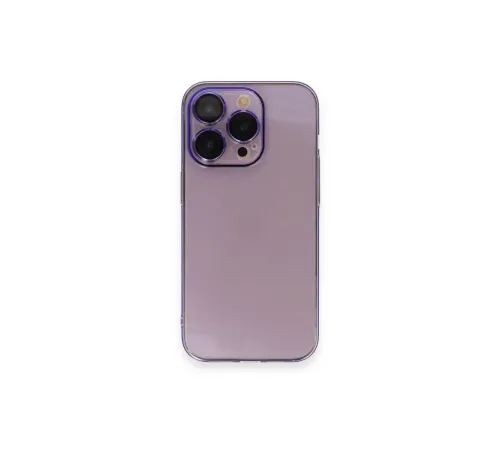 Apple iPhone 13 Pro Kılıf Armada Lensli Kapak - Lila