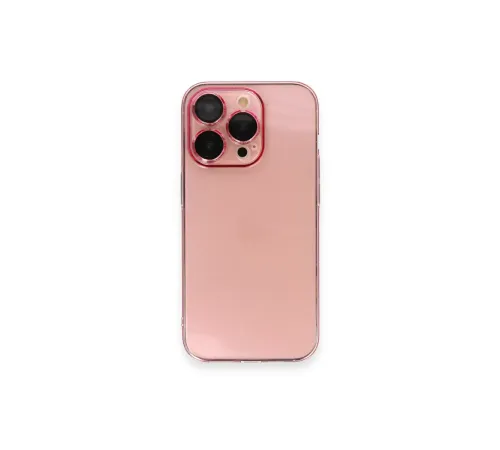 Apple iPhone 13 Pro Kılıf Armada Lensli Kapak - Rose Gold