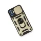 Apple iPhone 12 Mini Kılıf Pars Lens Yüzüklü Silikon - Gold