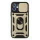 Apple iPhone 12 Mini Kılıf Pars Lens Yüzüklü Silikon - Gold