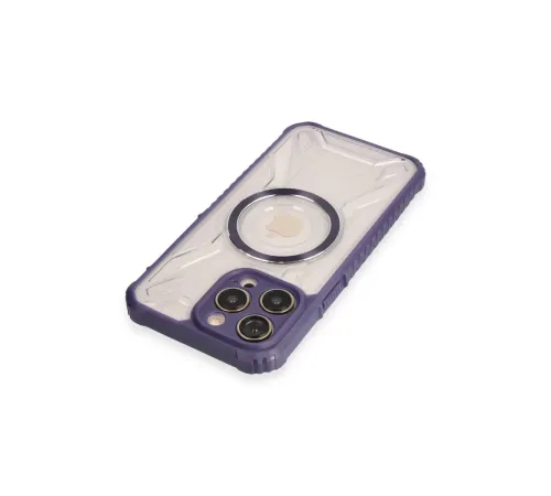 Apple iPhone 14 Pro Kılıf Prag Magneticsafe Kapak - Derin Mor