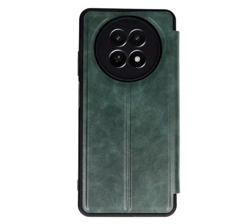 Realme 12 5G Kılıf Flip Cover - Koyu Yeşil