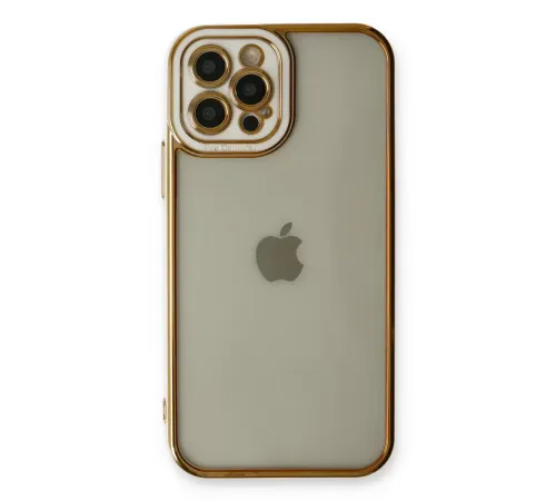 Apple iPhone 12 Pro Kılıf Liva Lens Silikon - Beyaz