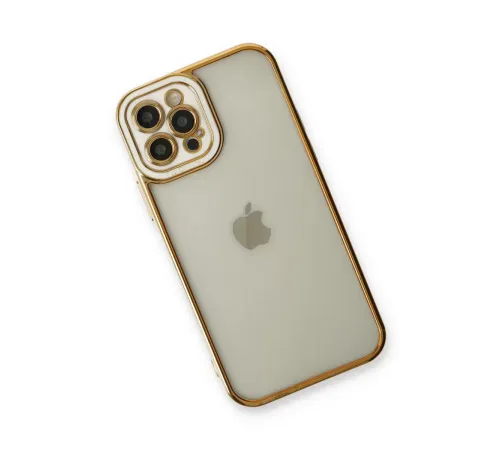 Apple iPhone 12 Pro Kılıf Liva Lens Silikon - Beyaz