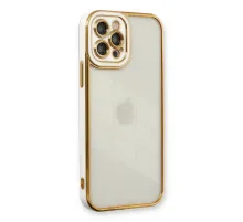 Apple iPhone 12 Pro Kılıf Liva Lens Silikon - Beyaz