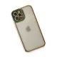 Apple iPhone 12 Pro Kılıf Liva Lens Silikon - Yeşil