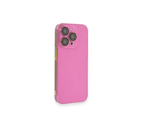 Apple iPhone 13 Pro Kılıf Armada Lensli Kapak - Pembe