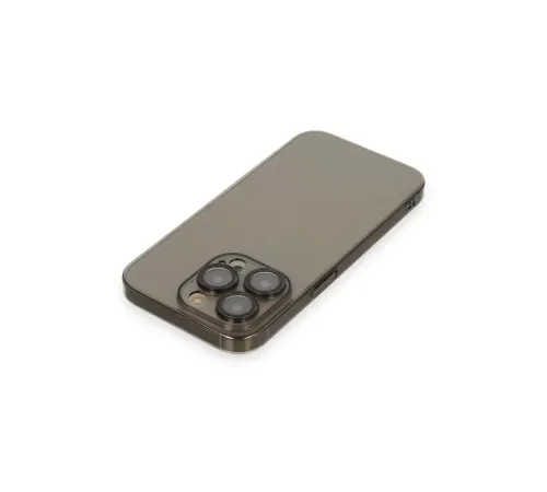 Apple iPhone 13 Pro Max Kılıf Armada Lensli Kapak - Siyah