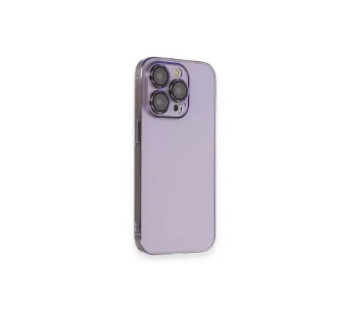 Apple iPhone 13 Pro Max Kılıf Armada Lensli Kapak - Lila