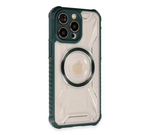 Apple iPhone 14 Pro Max Kılıf Prag Magneticsafe Kapak - Koyu Yeşil