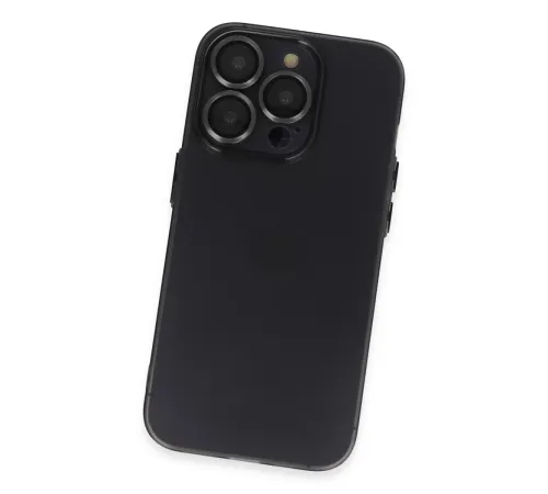 Apple iPhone 13 Pro Kılıf Luko Lens Silikon - Siyah