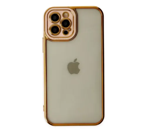 Apple iPhone 12 Pro Kılıf Liva Lens Silikon - Rose