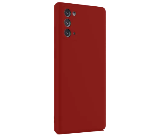 Samsung Galaxy Note 20 Kılıf First Silikon - Bordo