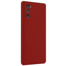Samsung Galaxy Note 20 Kılıf First Silikon - Bordo