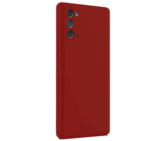 Samsung Galaxy Note 20 Kılıf First Silikon - Bordo