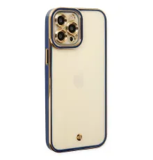 Apple iPhone 12 Pro Kılıf Liva Lens Silikon - Mavi