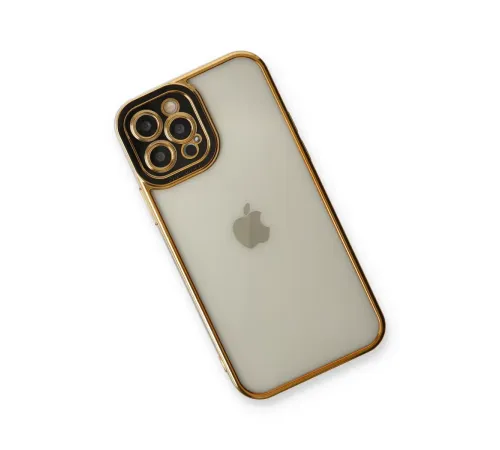 Apple iPhone 12 Pro Max Kılıf Liva Lens Silikon - Siyah