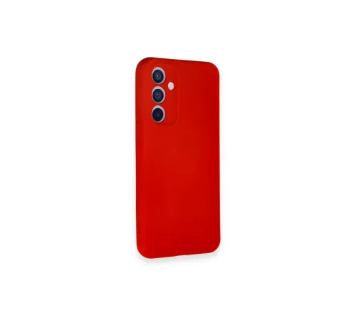 Samsung Galaxy A54 5G Kılıf Nano içi Kadife Silikon - Kırmızı