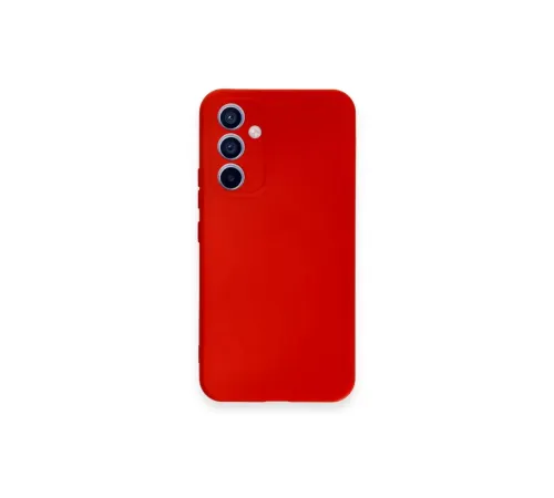 Samsung Galaxy A54 5G Kılıf Nano içi Kadife Silikon - Kırmızı