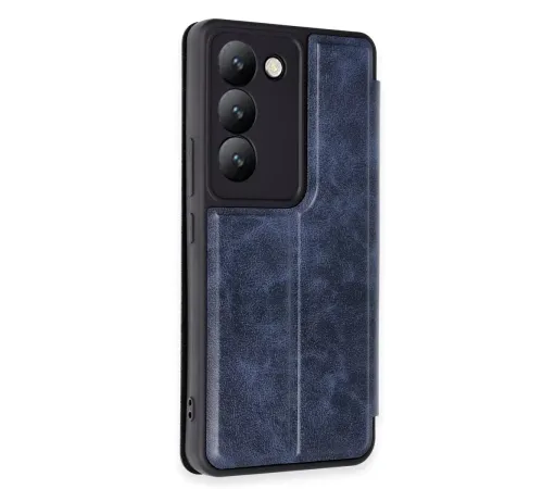 Vivo V30 Lite 4G Kılıf Flip Cover - Lacivert