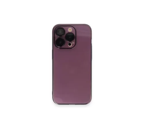 Apple iPhone 14 Pro Kılıf Armada Lensli Kapak - Derin Mor