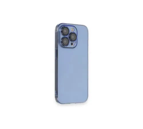 Apple iPhone 14 Pro Kılıf Armada Lensli Kapak - Sierra Blue
