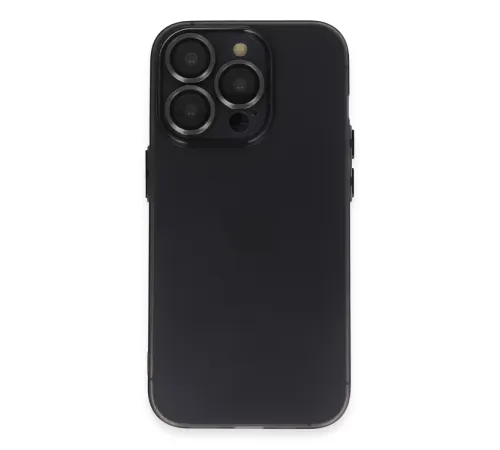 Apple iPhone 13 Pro Max Kılıf Luko Lens Silikon - Siyah